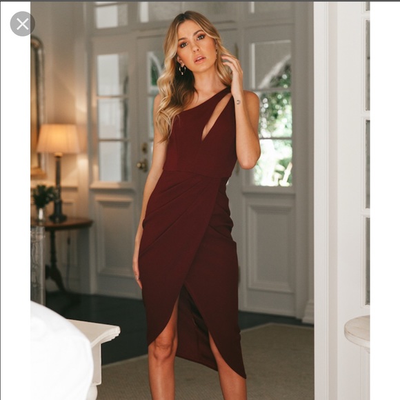 Hello Molly Dresses & Skirts - Hello Molly Fight or Flight Midi Dress Wine NWT
